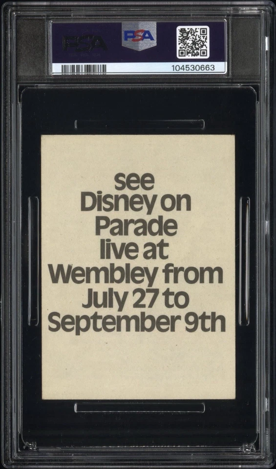 1972 SPAR GROCERS DISNEY ON PARADE MICKEY MOUSE PSA GRADED 6 EX-MINT RARE!!! - Image 2 of 4
