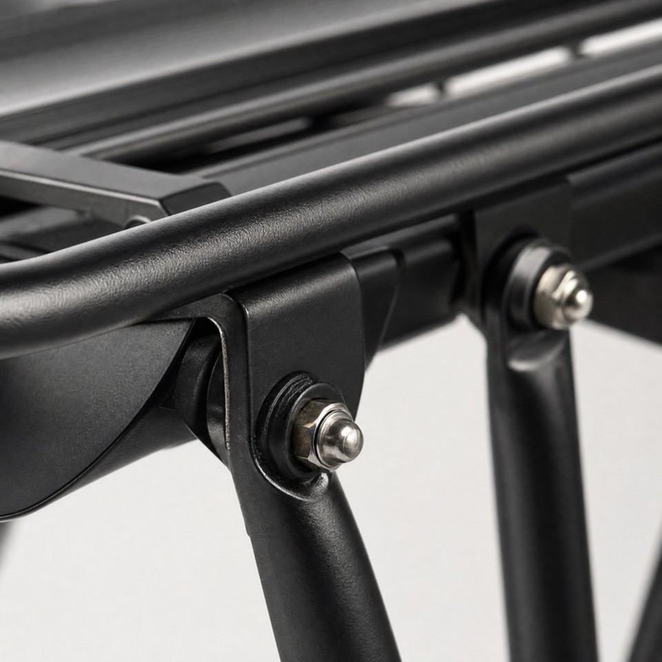 Side By Side Rear Rack Bike Rack Adjustable Rear Bike Rack with Side Side Guards Lightweight ...