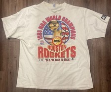 Vintage Houston Rockets 1995 NBA World Champions Starter Made In USA XL