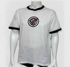 Vintage Single Stitch Ringer Shirt Mens L Clown Target Steel Wing 80s Murina