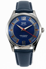 Vintage HMT Pilot Blue Dial 17 Jewels Mechanical Hand Winding Watch