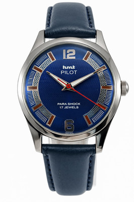Vintage HMT Pilot Blue Dial 17 Jewels Mechanical Hand Winding Watch