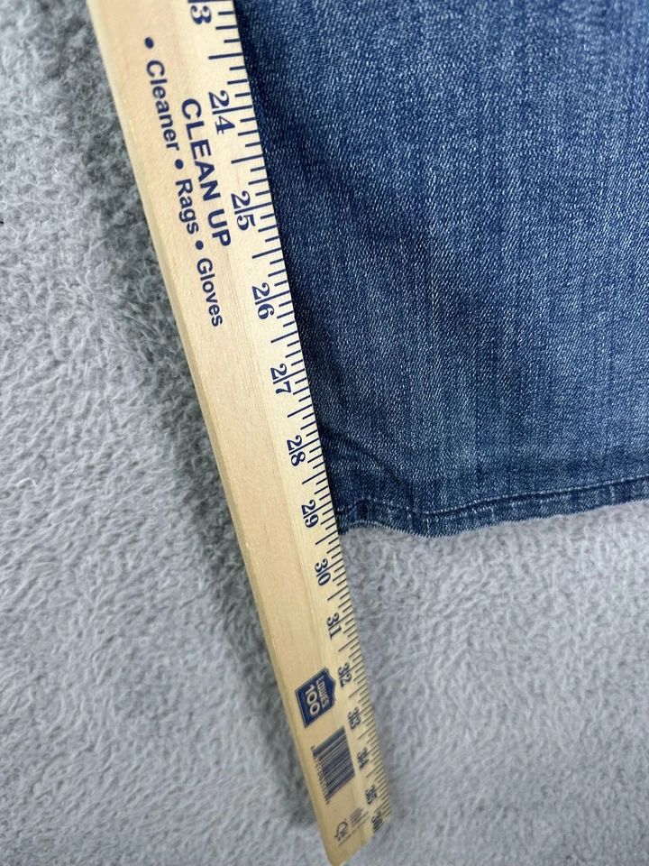 7 For All Mankind Jeans Mens 36 Blue Medium Wash Relaxed Fit Stretch Made USA - Image 4 of 4