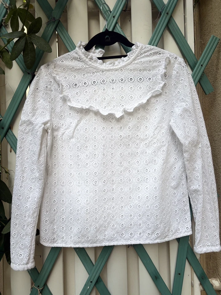 Blouse Sézane taille 38 broderie anglaise - Photo 1/4