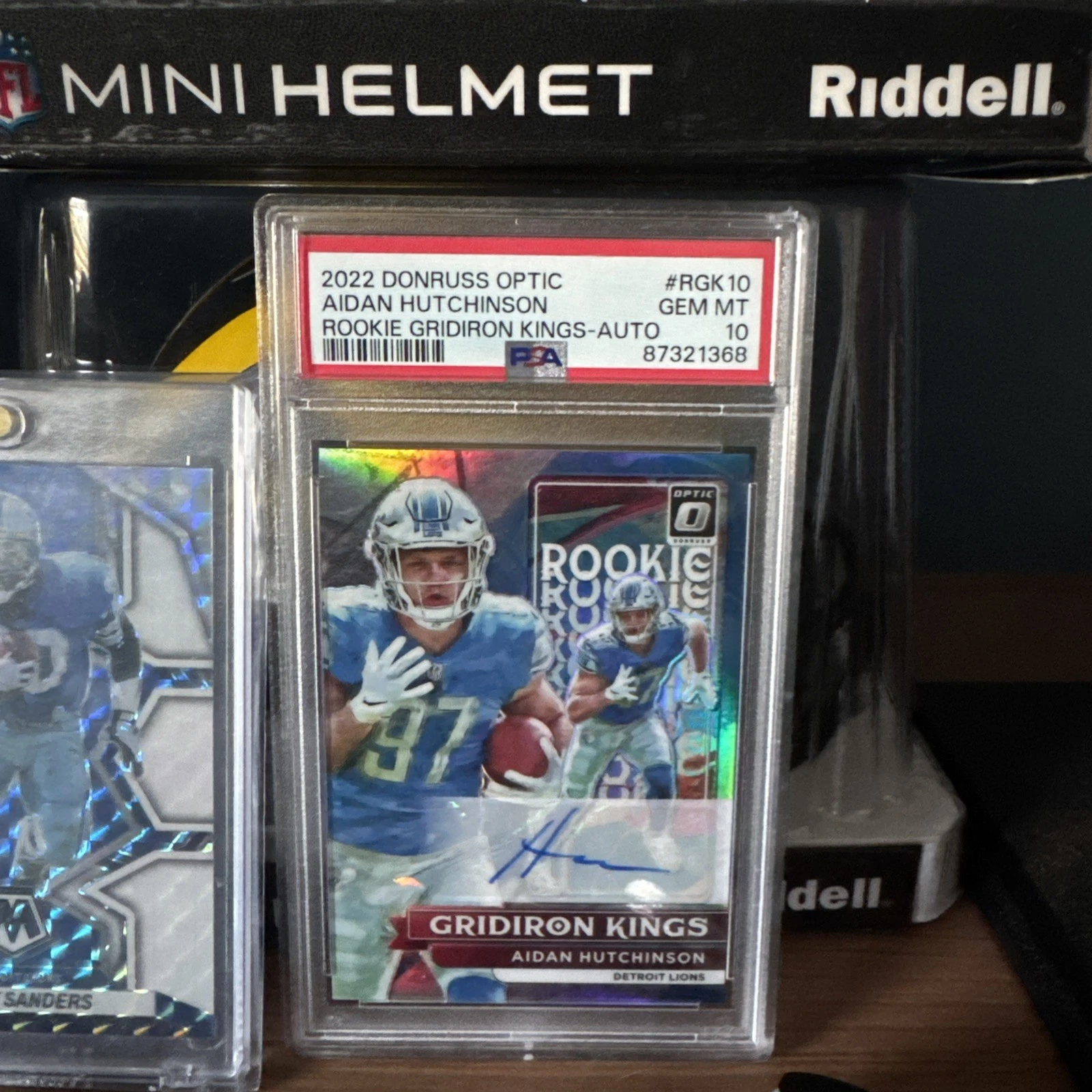 Aidan Hutchinson Panini Donruss Optic Rookie Gridiron Kings #RGK10 Autograph