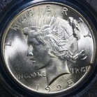 1925 Peace Silver Dollar ~ PCGS MS64