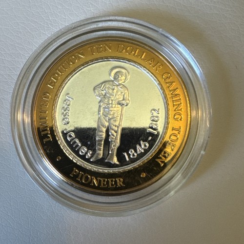 $10 2000 Pioneer .999 Silver Casino Token Laughlin Nevada (#37) - Picture 2 of 2