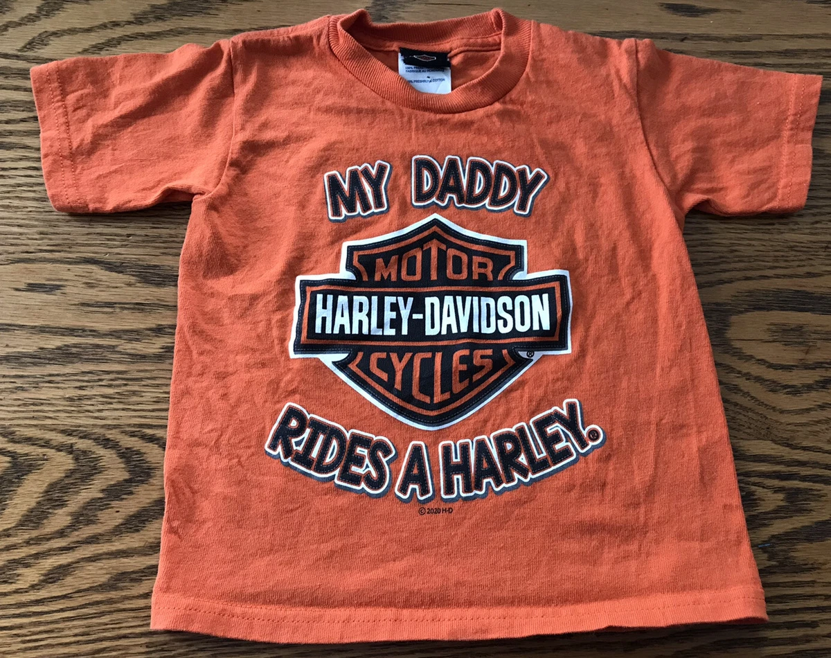 2020 Harley Davidson Toddler My Daddy Rides a Harley T Shirt Tee