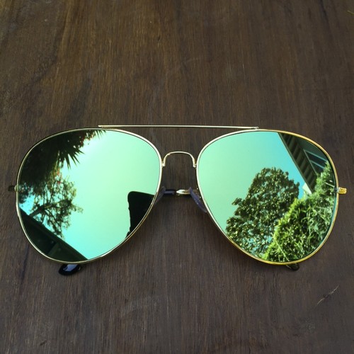 RARE Oversized XL Aviator Hot ROCK FIRE Color Mirror Large Big Sunglasses 4102 L - Picture 13 of 18