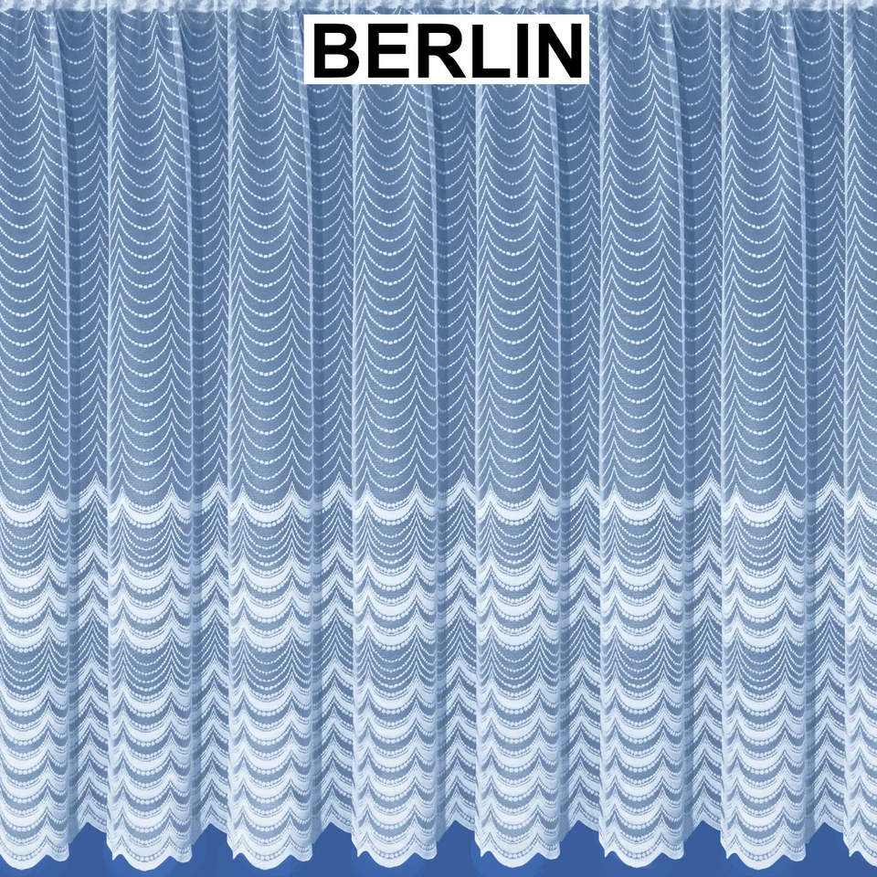 Modern & Traditional Quality White Lace Net Window Curtains - Sold By The Metre - Image 3 of 4
