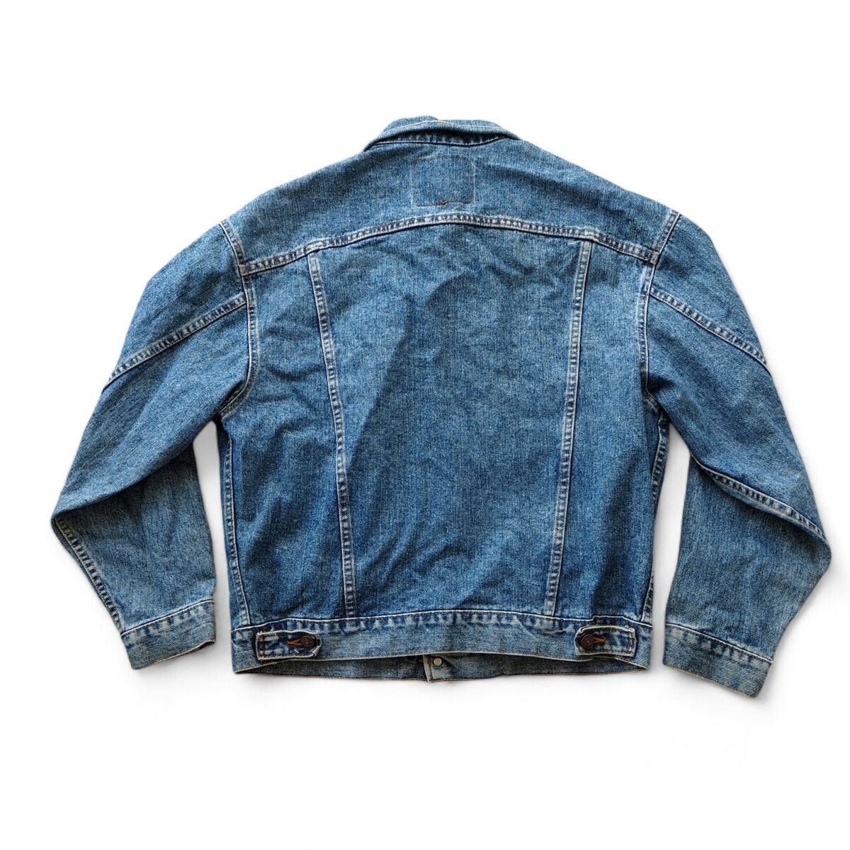Levi Strauss Vintage 90s Denim Trucker Jacket Medium Wash Levi Strauss Vintage 90s Denim Trucker Jacket Medium Wash