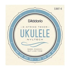 D'Addario EJ88T-8 Nyltech Ukulele Strings; 8-string Tenor