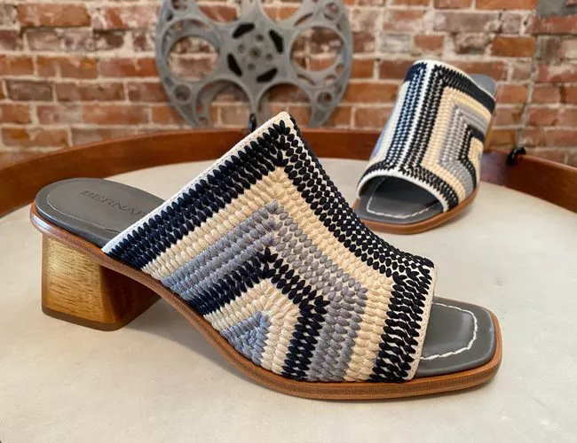 Bernardo Storm Multi Embroidered Beatriz Heeled Sandals New eBay
