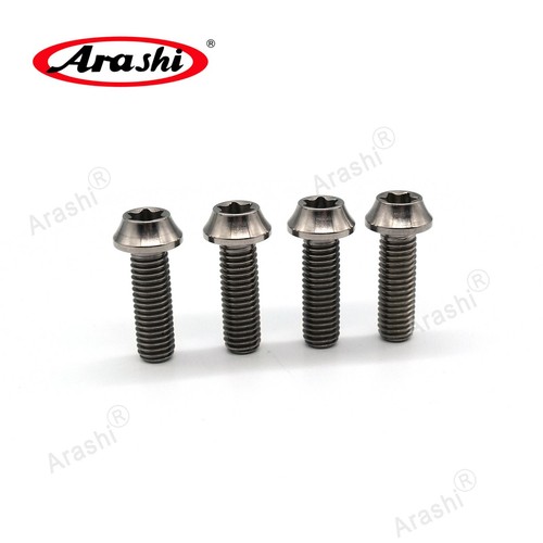 Arashi Titanium Tapered Torx Bolts M8 x 1.25mm x 25mm Screw Bolt Accessories  - Picture 1 of 12