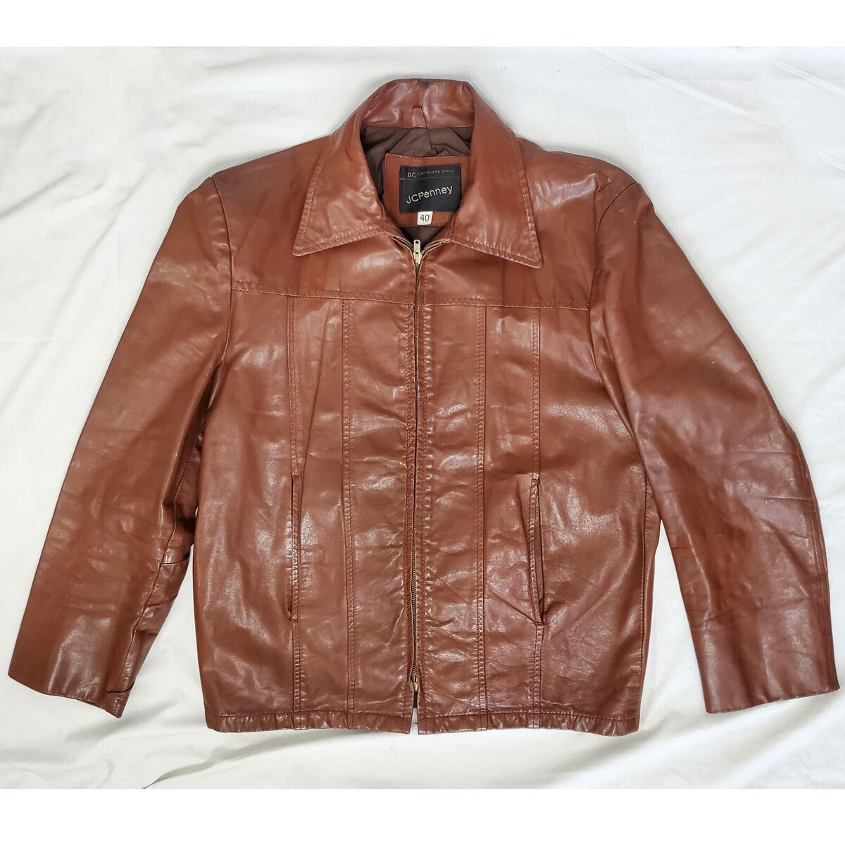 1970's Vintage Jc Penny Leather Waist Jacket 40. | eBay 1970's Vintage Jc Penny Leather Waist Jacket 40. | eBay