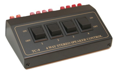 Technolink TC-9  4-Way Stereo Speaker Selector; 200 Watt Rating!