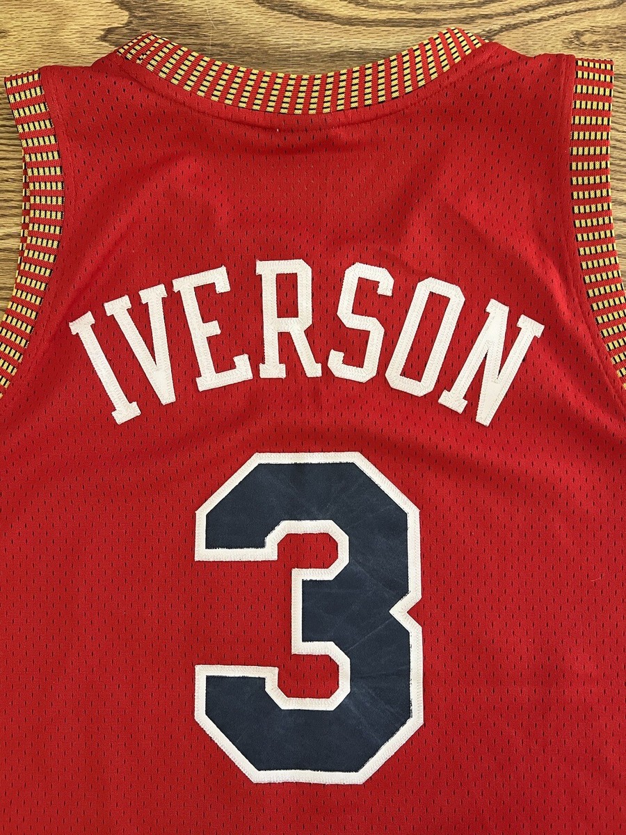 Allen Iverson Reebok Jersey Syracuse Nationals Nats Hardwood