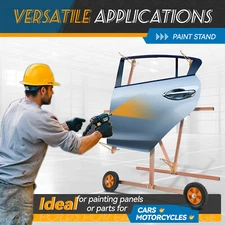 Universal Auto Body Paint Stand Rotating Tool For Hoods Doors Fenders Bumpers