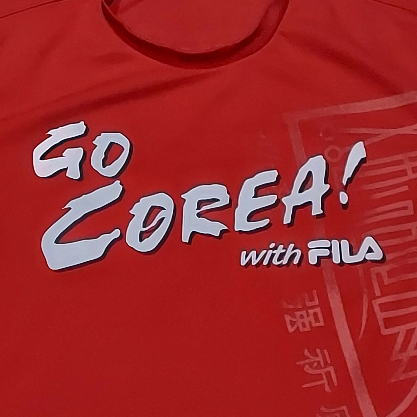 Vintage FILA Soccer Jersey Go Corea ( Korea ) Size Medium