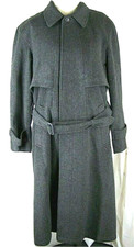 DISTLER AUSTRIAN TIROL BAUR LODEN Wool Trachten Long Belted Men's Over Coat 48