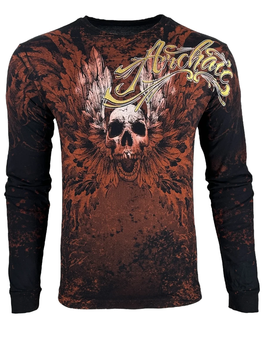 トップス \"Blood Storm\" Skull Damaged Long Sleeve ASG179_ZombifiedLongsleeve_eco