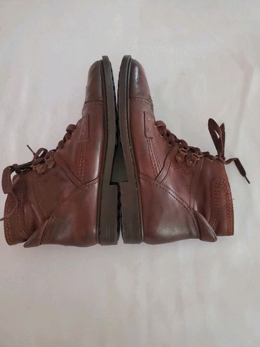 Paola Fellicci Women's Brown Leather Lace Up Ankle Bootie~ Brazil ~Size 8 - Picture 4 of 12