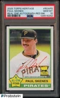 2025 Topps Heritage Real One Paul Skenes Red Ink ON CARD AUTO /76 PSA 10