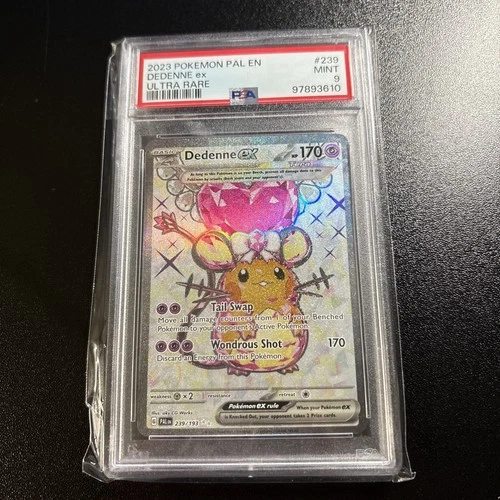 2023 Pokemon PAL EN Dedenne ex ULTRA RARE Full Art 239/193 PSA 9 MINT