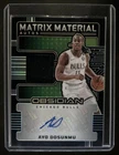 2024-25 Panini Obsidian Ayo Dosunmu Matrix Material Auto Autograph #/99 Bulls