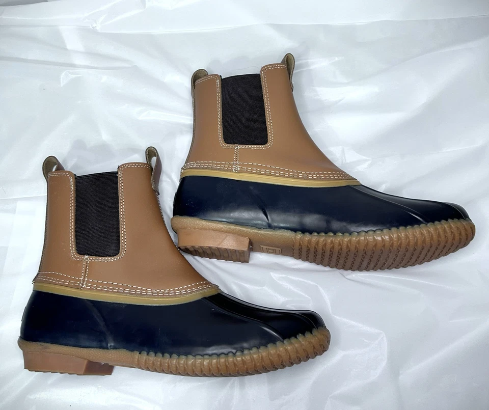 Botas para mujer Lands' End aisladas de franela forradas Chelsea Duck talla 11B Foto 3 de 4