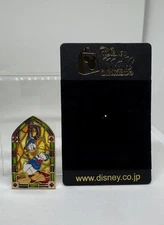Disney Mall Japan Donald Stained Glass Window Pin on Pin LE 100 HTF Rare