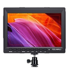 FEELWORLD FW759 7 Inch DSLR Camera Field Monitor HD Video Assist 7'', Black