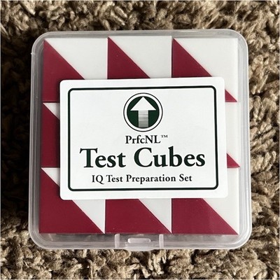 PrfcNL IQ Test Prep Set Red Candy Edition 3x3x3 Test Cubes 