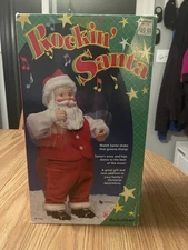 Vintage Christmas Radio Shack Rockin' Santa Animated Dancing Singing  Decor