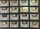 Super Nintendo SNES 16 Game Lot Authentic Working Goof Troop U.N. Squadron READ