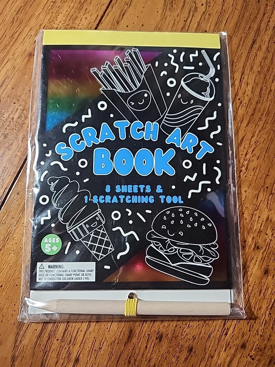 Set De 3 Libros Para Rascar Arte Mágico Con Lápiz De Madera | Dinosaurios, Océano Y Astronautas | Manualidades Creativas Para Niños