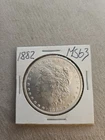 Bu/unc 1882 Morgan Silver Dollar  100%REAL