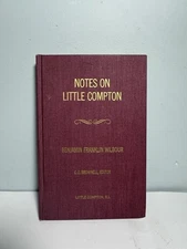 Notes on Little Compton Benjamin Franklin Wilbour VG HC 1st Ed College Hill 1970