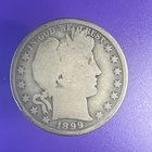 1899-P Barber Silver Half Dollar Nice Rare US Coin💥Authentic💥No Reserve💥b-362