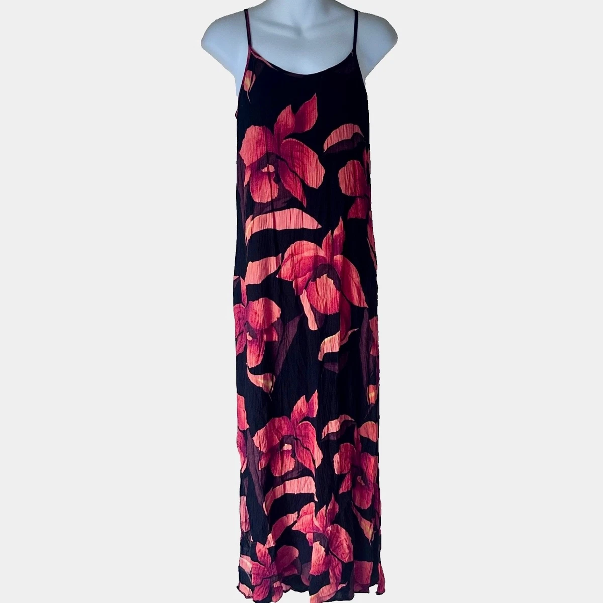 maxi dress dorothy perkins Dorothy Perkins Women's Pink Tropical Sleeveless Drawstring Waist Tiered Maxi Dress | Size: 10