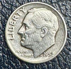 1952-D Roosevelt Dime Silver Circulated Uncertified US coin