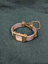 Philippe Charriol St. Tropez 2- Tone Watch Mother Of Pearl Dial New Battery 6.5"