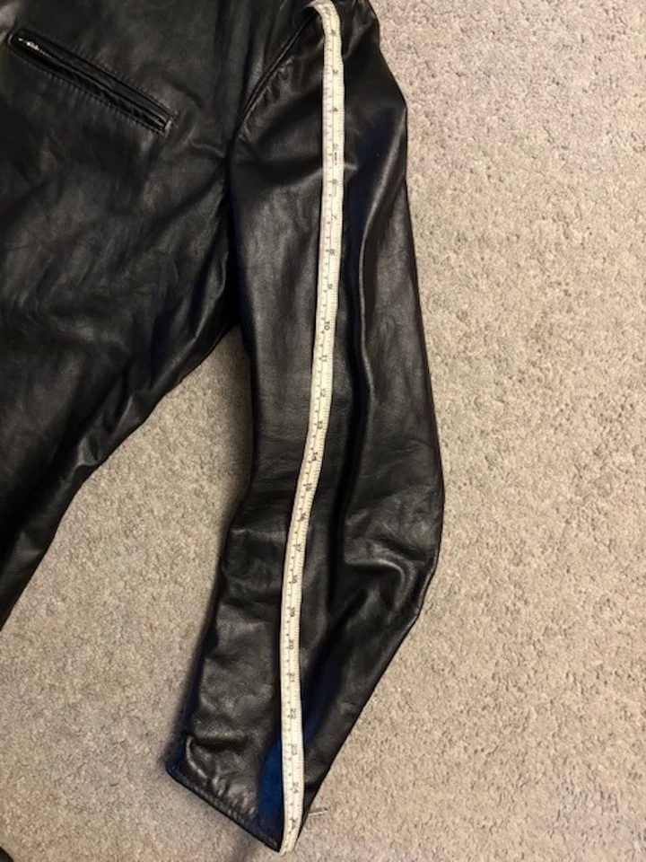 Chaqueta de cuero Brooks Gold Label vintage nueva sin etiquetas, talla 52 Foto 3 de 4