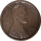 1913-S Lincoln Wheat Cent ~ VG