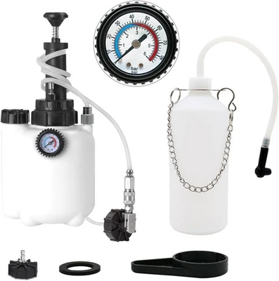 3L Pressure Brake Clutch Fluid Bleeder Bleeding Kit Car Bleed Oil Bottle Tool UK