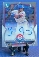 2023 Bowman Chrome 1st Yosy Galan AUTO #CPA-YGA Texas Rangers