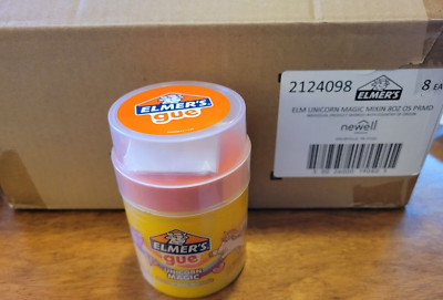 ** CASE OF 8 ** Elmer's Gue Premade Slime, UNICORN MAGIC, 8 Fl oz each
