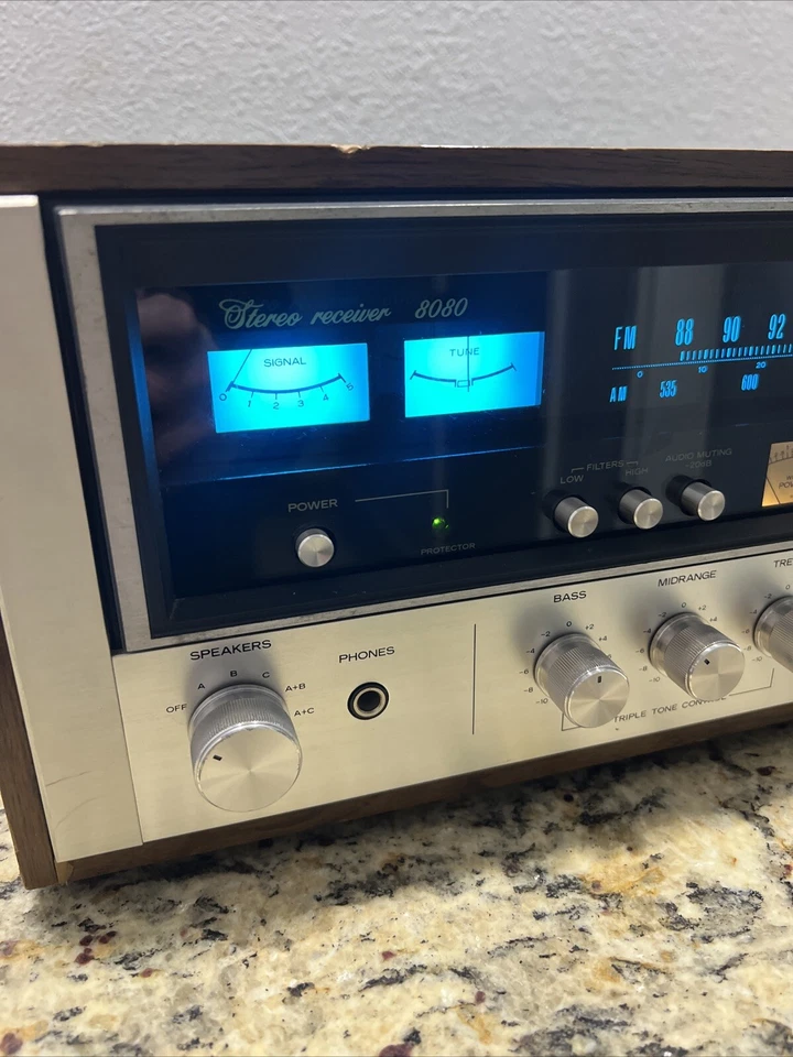 Receptor estéreo Sansui 8080 sin luces FM/LED/servicio suave Foto 2 de 4