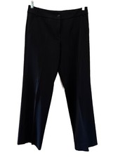 Armani Collezioni Women  s Pants Size 10 46 Black Wide Leg Dress Trousers Wool