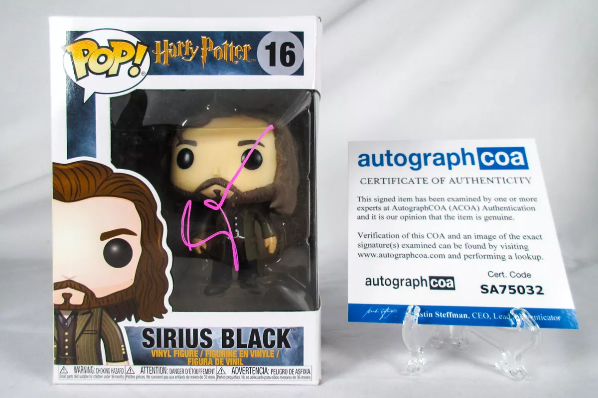 Gary Oldman Signed Harry Potter 16 SIRIUS BLACK Funko Pop PROOF ACOA Azkaban